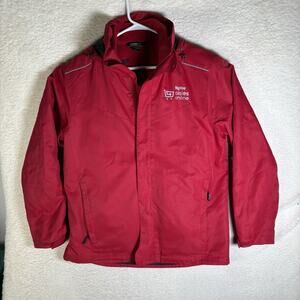 HyVee Employee Jacket Mens Small Red 3 in 1 Full Zip Removable Fleece Lined READ